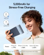 ⁦باور بانك أنكر نانو بقوة 22.5 واط، موصل USB-C مدمج⁩ - الصورة ⁦4⁩