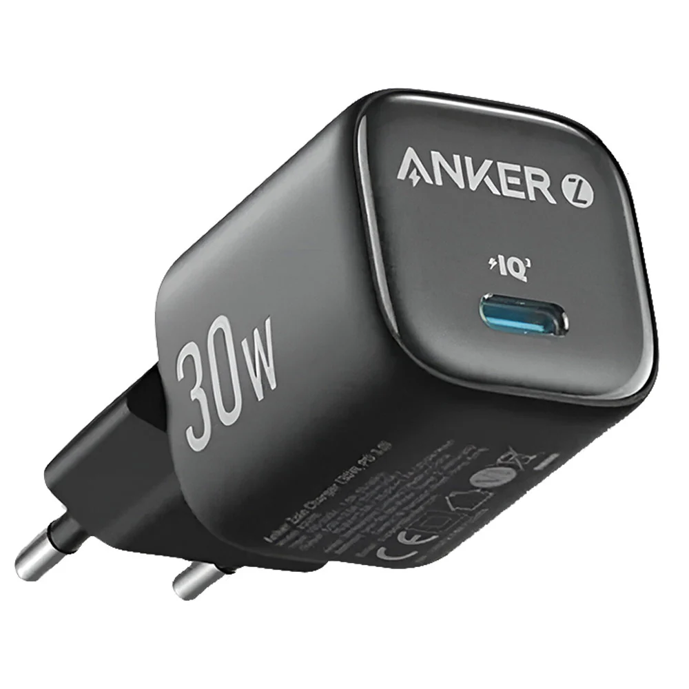AnkerZoloA2698L11WallChargerType-C30WFastCharging-Black_2-1739303062.webp شاحن حائط انكر بمنفذ تايب سي بقوة 30 وات شحن سريع Zolo A2698L11 - الصورة 1
