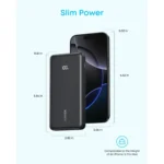⁦باور بانك أنكر زولو 10000 مللي أمبير، 22.5 واط، كابل USB-C مدمج⁩ - الصورة ⁦4⁩