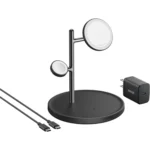 Anker MagGo Wireless Charging Station 3-in-1 Stand, 15W, A25M3