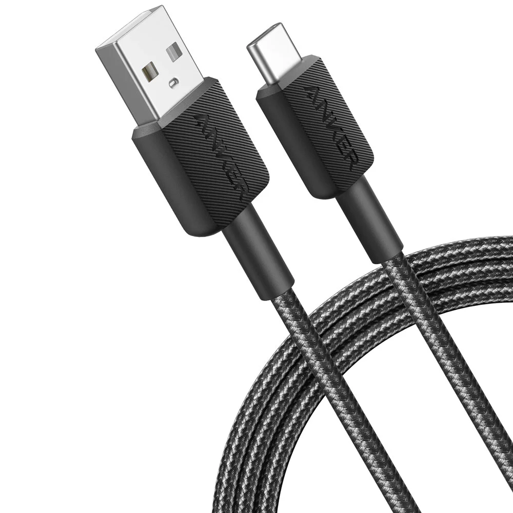 anker-322-3-1698752698.webp Anker 322 USB-A to USB-C Cable, 3ft - Image 1